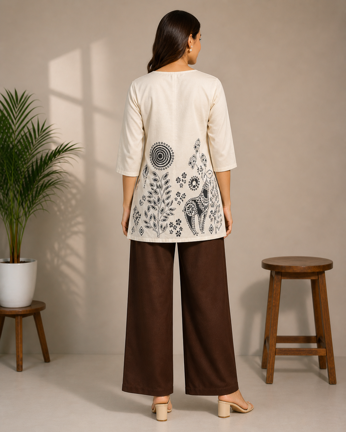 Women Printed Tunic Top | Stylish Casual Tunic for Women | Elegant Daily Wear Long Top