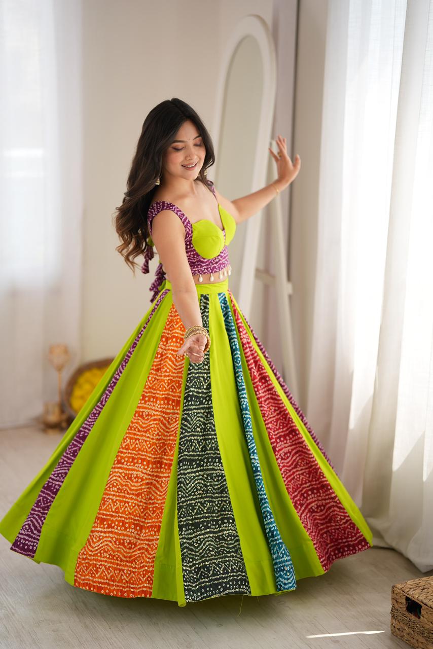 Anarkali Women’s Full Stitched Digital Print Lehenga Choli | Heavy Rayon 6 Meter Grand Flair | Padded Blouse M to 3XL