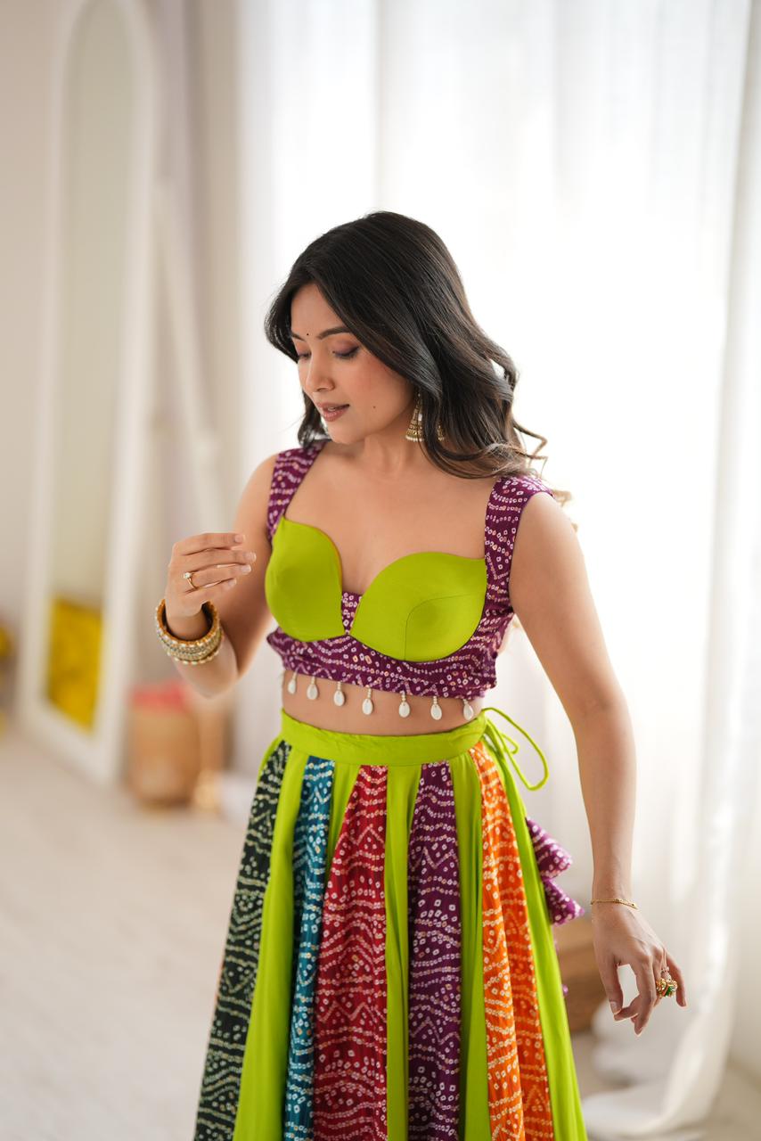 Anarkali Women’s Full Stitched Digital Print Lehenga Choli | Heavy Rayon 6 Meter Grand Flair | Padded Blouse M to 3XL