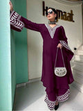 Women Ramadan Special Embroidered Kurta Palazzo Set | Elegant Festive Ethnic Wear for Women